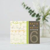 レトロおもしろいスクライブルツインズ子供の誕生日招待状 招待状 (スタンド正面)