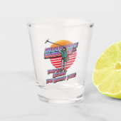 レトロおもしろいスタイルブーム運営者 ショットグラス (正面)