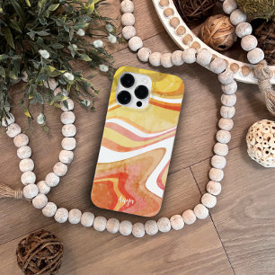 レトロおもしろいストライプ抽象芸術名モダン検査 Case-Mate iPhone 14 PRO MAXケース