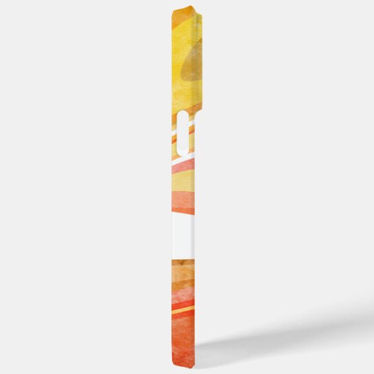 レトロおもしろいストライプ抽象芸術名モダン検査 Case-Mate iPhoneケース (裏面 / 右)