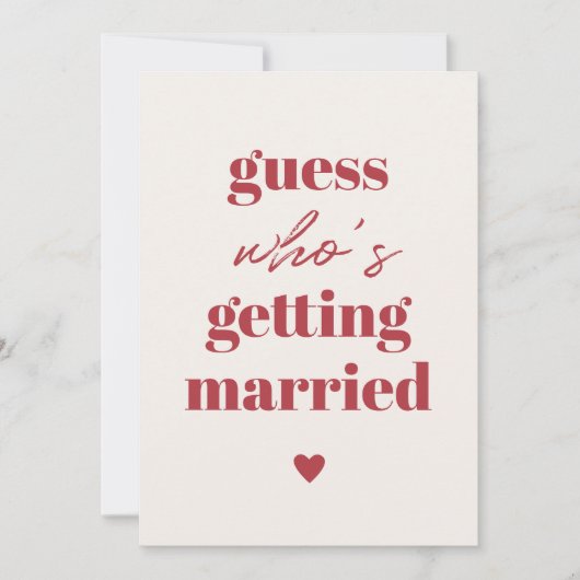 レトロおもしろいタイポグラフィウェディング日付を保存 セーブザデート (正面)