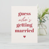 レトロおもしろいタイポグラフィウェディング日付を保存 セーブザデート (スタンド正面)