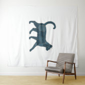 レトロおもしろいデニムパッチ動物Tシャツ タペストリー (インサイチュ(横))