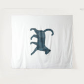 レトロおもしろいデニムパッチ動物Tシャツ タペストリー (正面(横))