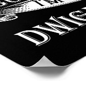 レトロおもしろいドワイトヨアカムのギフト男性女性.png ポスター (角)