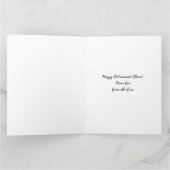 レトロおもしろいハッピー日前大退職金カード カード (内部)