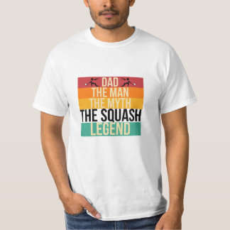 レトロおもしろいパパザスカッシュレジェンド父の日 Tシャツ