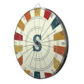 レトロおもしろいパパジョーク父のパパのための日贈り物 ダーツボード (正面右)