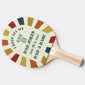 レトロおもしろいパパジョーク父のパパのための日贈り物 卓球ラケット (横)