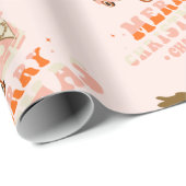 レトロおもしろいヒッパイヴァンクリスマス ラッピングペーパー (ロールコーナー)