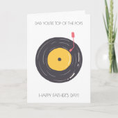 レトロおもしろいビニールファーザーズデイカード カード (正面)