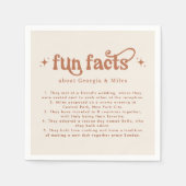 レトロおもしろいファクト結婚ズのナプキン スタンダードカクテルナプキン (正面)