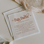 レトロおもしろいファクト結婚ズのナプキン スタンダードカクテルナプキン