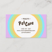 レトロおもしろいペットケア搭乗座席名刺 名刺 (正面)