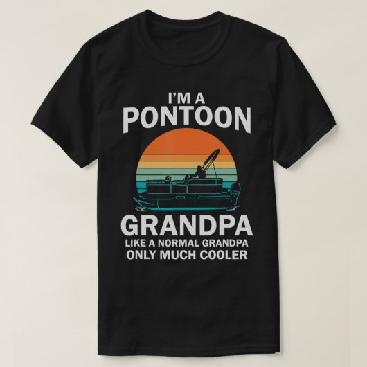 レトロおもしろいボート父親の日 Tシャツ (デザイン正面)