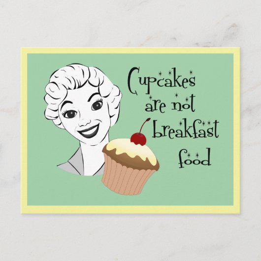 レトロおもしろいママことわざはがき ポストカード (正面)