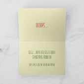 レトロおもしろいマンガいけなーか素敵なカスタム シーズンカード (内部)