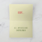 レトロおもしろいマンガいけなーか素敵なクリスマス シーズンカード (内部)