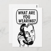 レトロおもしろいマン「汚い話し」はがき ポストカード (正面/裏面)