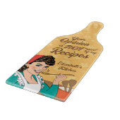 レトロおもしろいレシピキッチン カッティングボード (角)