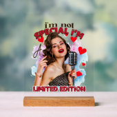 レトロおもしろいレディーワードアート アクリルサイン (ニュートラル)