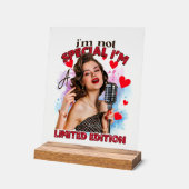 レトロおもしろいレディーワードアート アクリルサイン (傾斜)