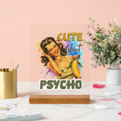 レトロおもしろいレディーワードアート アクリルサイン (ウェディング)