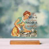 レトロおもしろいレディーワードアート アクリルサイン (ニュートラル)