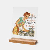 レトロおもしろいレディーワードアート アクリルサイン (傾斜)