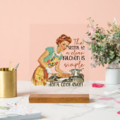 レトロおもしろいレディーワードアート アクリルサイン (ウェディング)