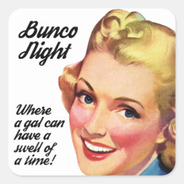 レトロおもしろいヴィンテージバンコ選手のタイムの膨張 スクエアシール