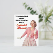 レトロおもしろいヴィンテージバンコ ポストカード (スタンド正面)