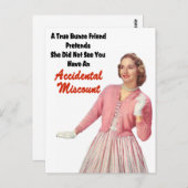 レトロおもしろいヴィンテージバンコ ポストカード (正面/裏面)