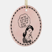 レトロおもしろいヴィンテージブッククラブ セラミックオーナメント (右)