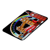 レトロおもしろいヴィンテージロンドンイングランド マグネット (左側)