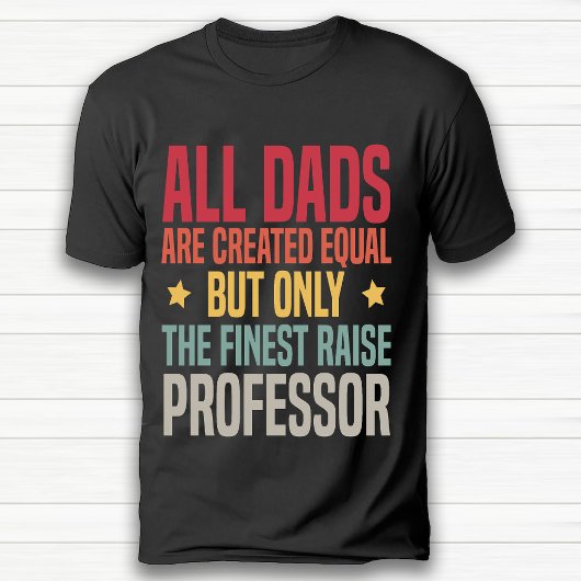 レトロおもしろいヴィンテージ英語教授パパブラック Tシャツ