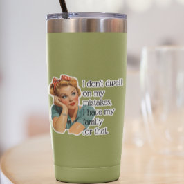 レトロおもしろい主婦ファミリーことわざ皮肉 シール