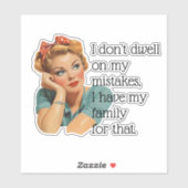 レトロおもしろい主婦ファミリーことわざ皮肉 シール (シート)