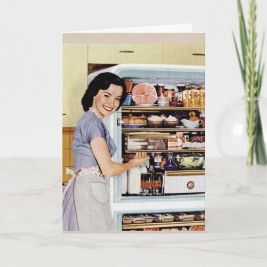 レトロおもしろい主婦フレンドシップカード カード (正面)