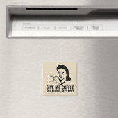 レトロおもしろい主婦マグネット与えME COFFEE マグネット (インサイチュ (食洗機))