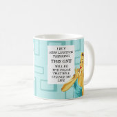 レトロおもしろい主婦リップスティック コーヒーマグカップ (正面右)