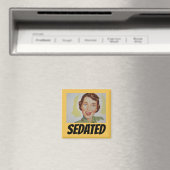 レトロおもしろい主婦冷蔵庫用マグネット、SEDATED マグネット (インサイチュ (食洗機))