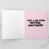 レトロおもしろい主婦誕生日フレンドカード カード (内部)