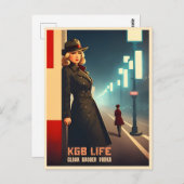 レトロおもしろい冷戦ソ連ソ連KGBユーモア ポストカード (正面/裏面)