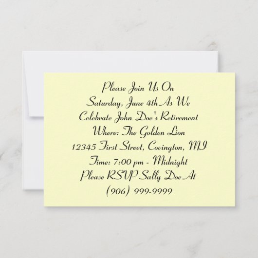 レトロおもしろい大規模パーティー収集パーティ招待状 招待状 (裏面)