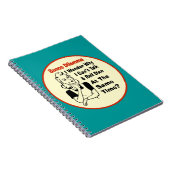 レトロおもしろい女性とのバンコのジレンマ ノートブック (右側)