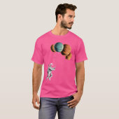 レトロおもしろい宇宙惑星天文学宇宙 Tシャツ (正面フル)