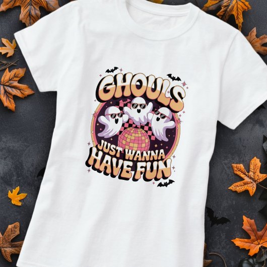 レトロおもしろい幽霊ハロウィンプン Tシャツ