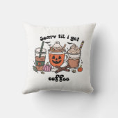 レトロおもしろい怖い'Til I Get Coffee Halloween クッション (裏面)