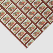 レトロおもしろい感謝祭ミームかわいい七面鳥マンガ 薄葉紙 (詳細)